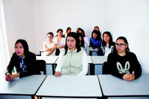 students in class