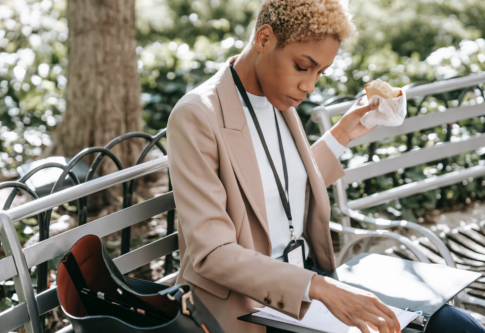 woman reading